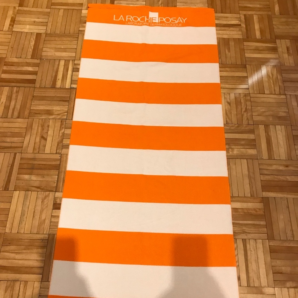 Orange and White Bath Towel​